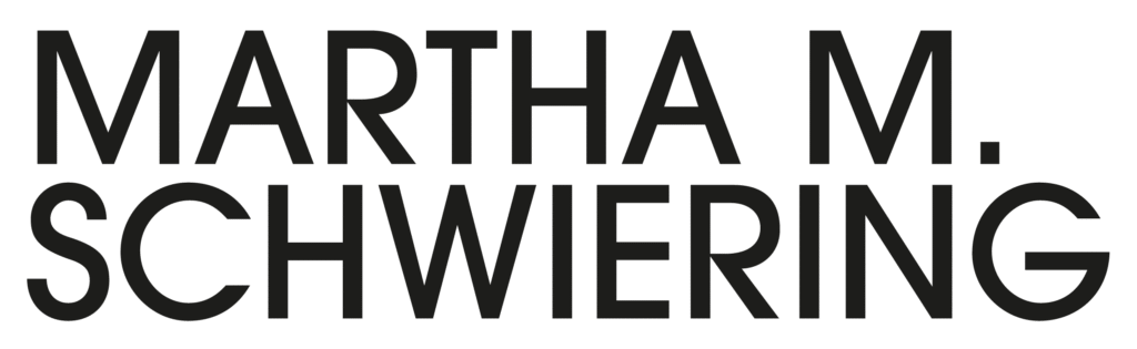 Martha M. Schwiering als Schriftzug